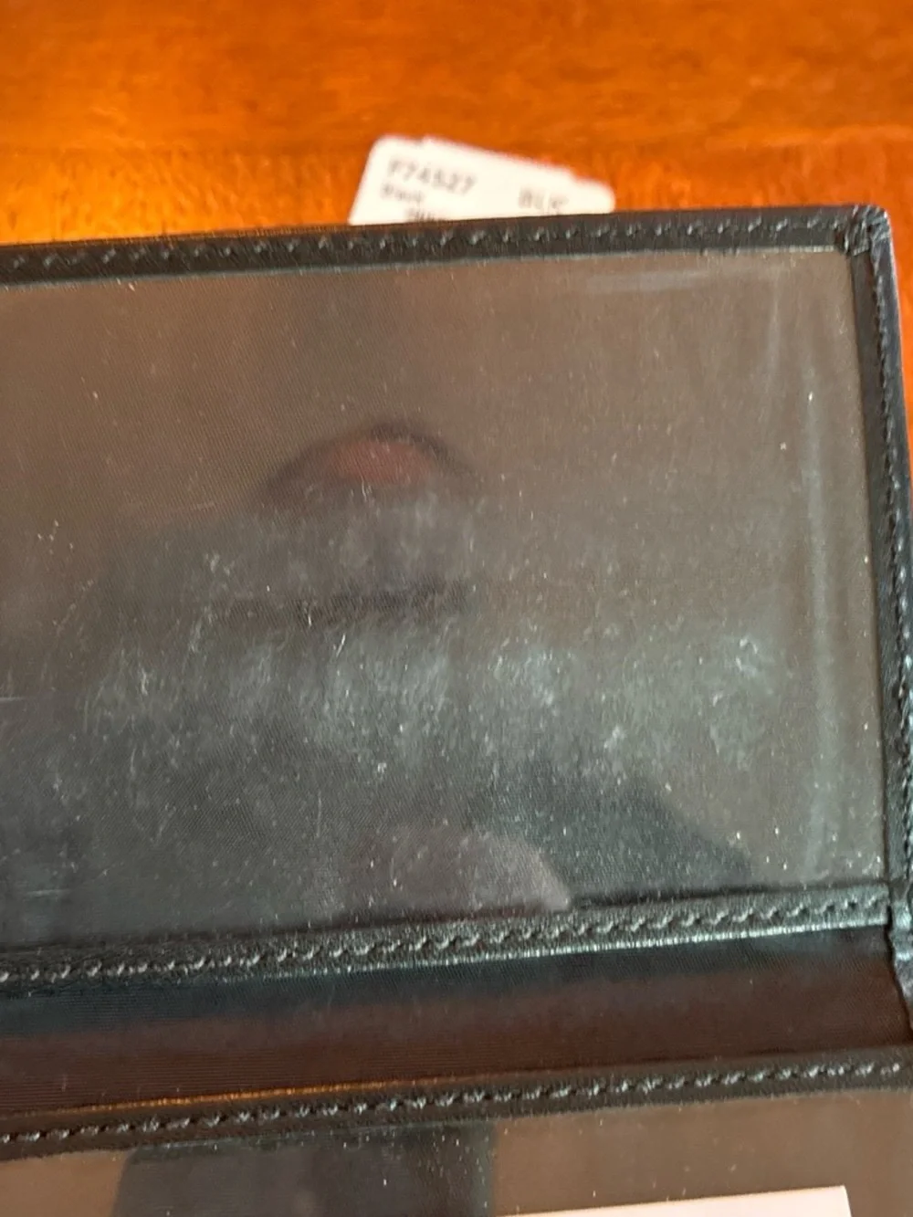 Coach Black Leather slim Passcase ID Wallet F74527 men’s